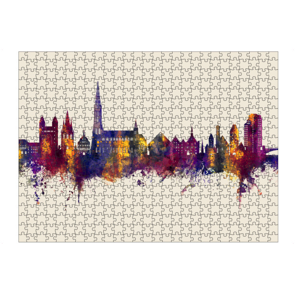 Puzzle Ravensburger "Ulm Germany Skyline Autumn" artboxONE - Städte