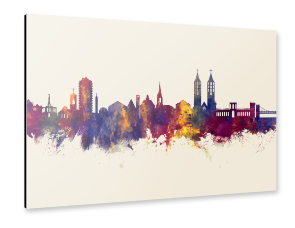 Alu-Dibond "Kassel Germany Skyline Autumn" 30x20 cm artboxONE