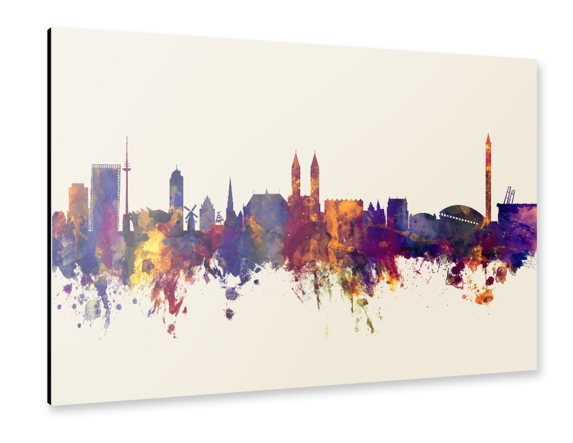 Alu-Dibond "Bremen Germany Skyline Autumn" 75x50 cm artboxONE