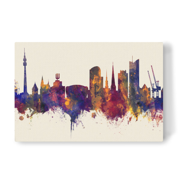 Leinwandbild "Dortmund Germany Skyline Autumn" artboxONE - Städte
