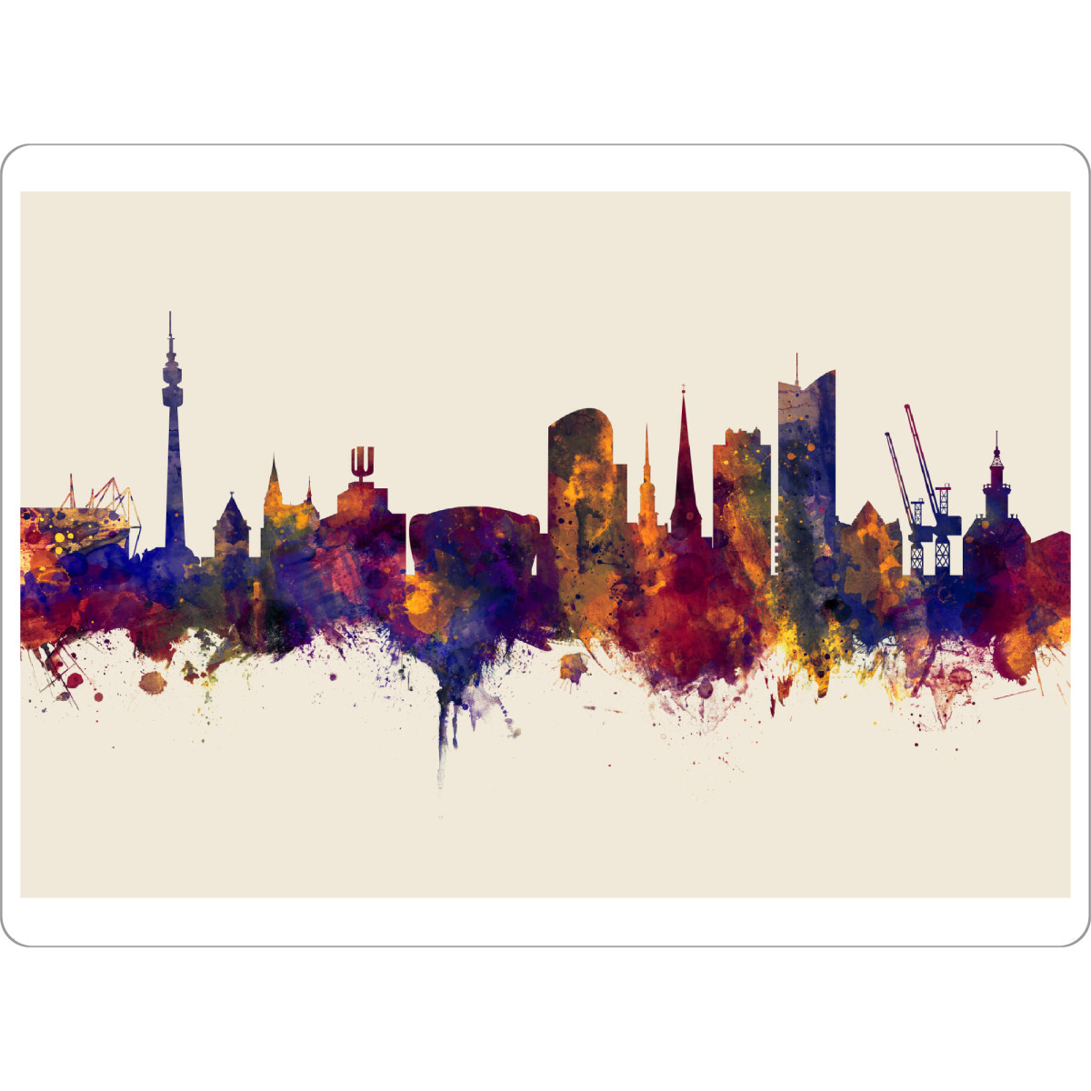 Tischset "Dortmund Germany Skyline Autumn" artboxONE - Städte