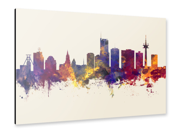 Alu-Dibond "Essen Germany Skyline Autumn" 30x20 cm artboxONE