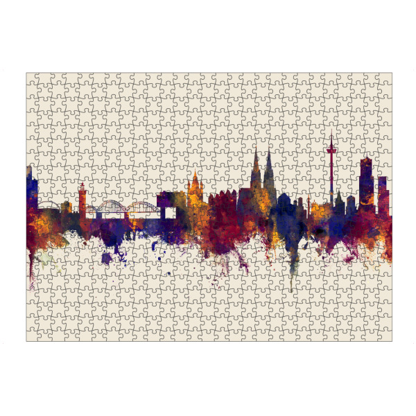 Puzzle Ravensburger "Cologne Germany Skyline Autumn" artboxONE - Städte