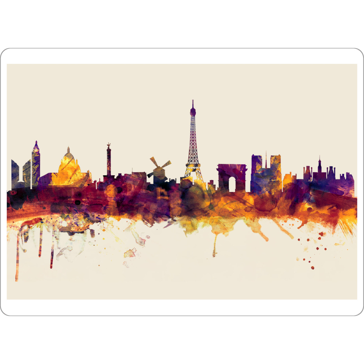 Tischset "Paris France Skyline Autumn" artboxONE - Städte
