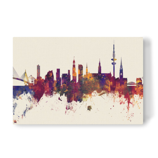 Hamburg Germany Skyline Autumn