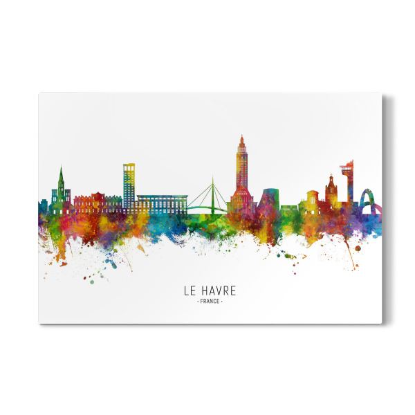 Galerie-Print "Le Havre France Skyline txt" 30x20 cm artboxONE