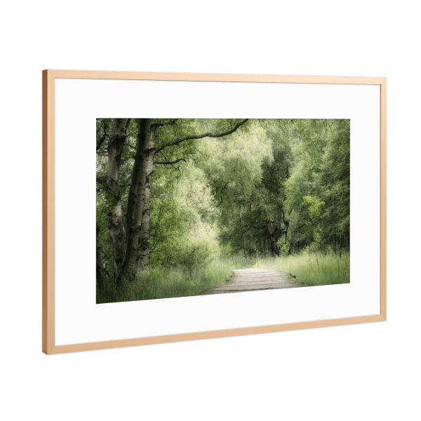 Poster mit Rahmen Kupfer "Mein Weg" artboxONE - Natur,Floral