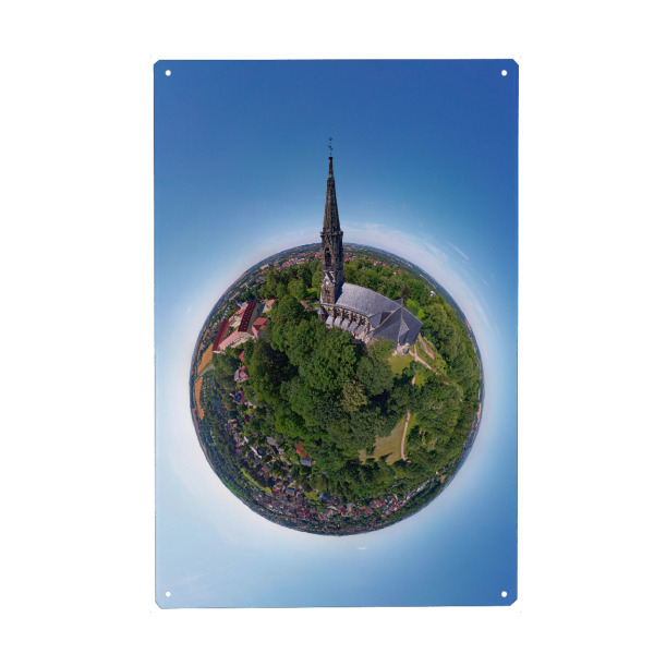 Holzbild "Lukaskirche in Zwickau - Südseite" artboxONE - Städte,Reise,Architektur,Reise / Länder,Städte / Weitere