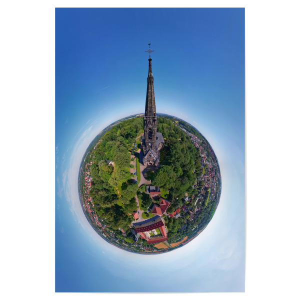 Poster 30x20 cm "Lukaskirche in Zwickau - Westseite" artboxONE - Städte,Reise,Architektur,Reise / Länder,Städte / Weitere