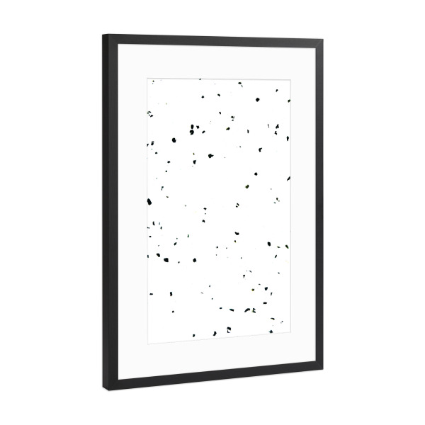 Poster mit Rahmen Schwarz (Metallic) "Choco Chip & Vanilla" artboxONE - Abstrakt