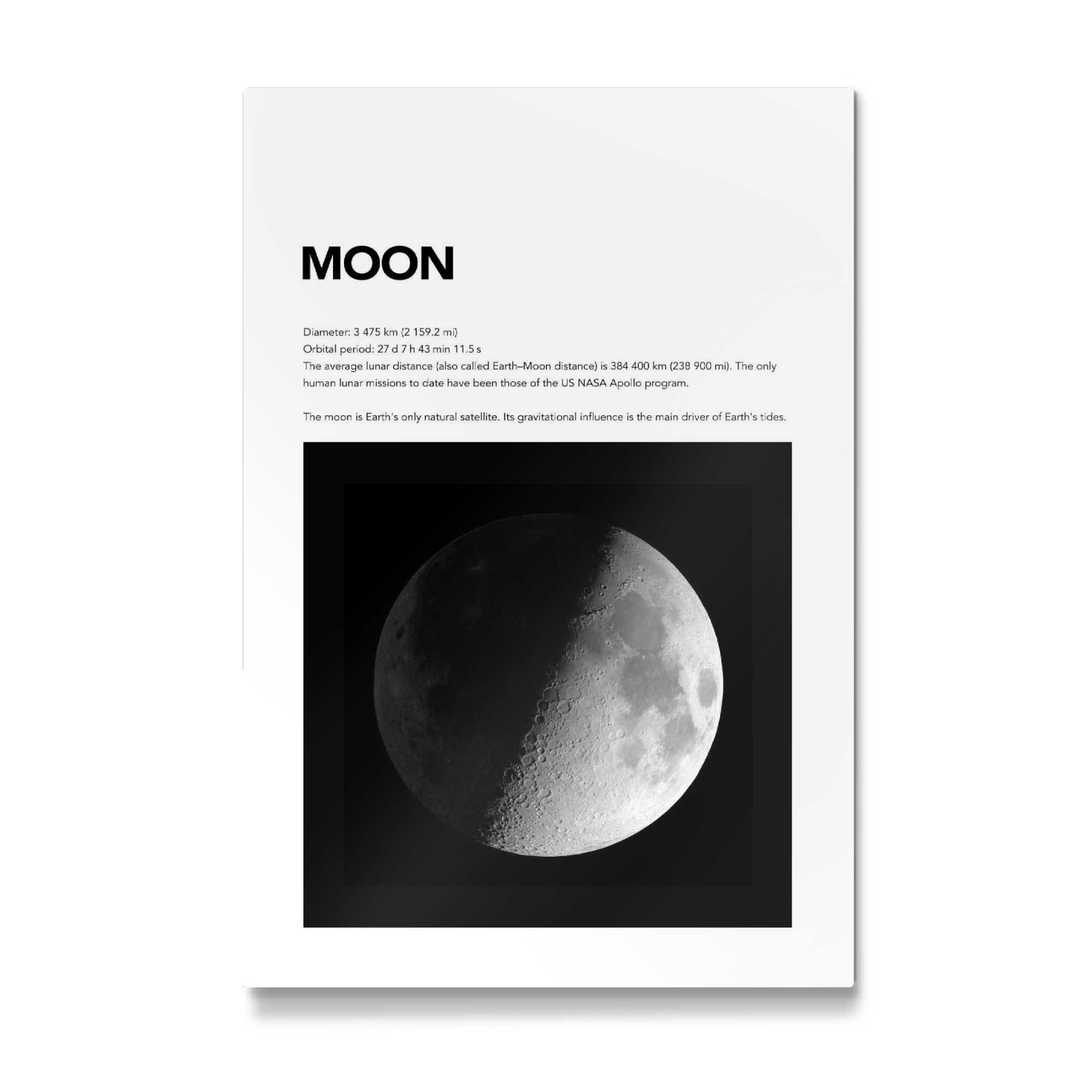 Galerie-Print "MOON - Space" 30x20 cm artboxONE