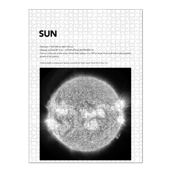 Puzzle Ravensburger "SUN - Space" artboxONE - Typografie,Schwarzweiß,Galaxy