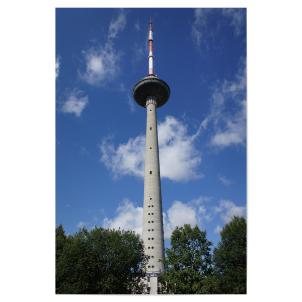Poster 30x20 cm "Litauen - Fernsehturm in Vilnius" artboxONE - Städte,Reise,Architektur,Reise / Länder,Städte / Weitere