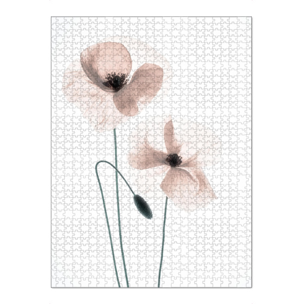 Puzzle Ravensburger "Mohnblumen Tango" artboxONE - Natur,Floral,Abstrakt