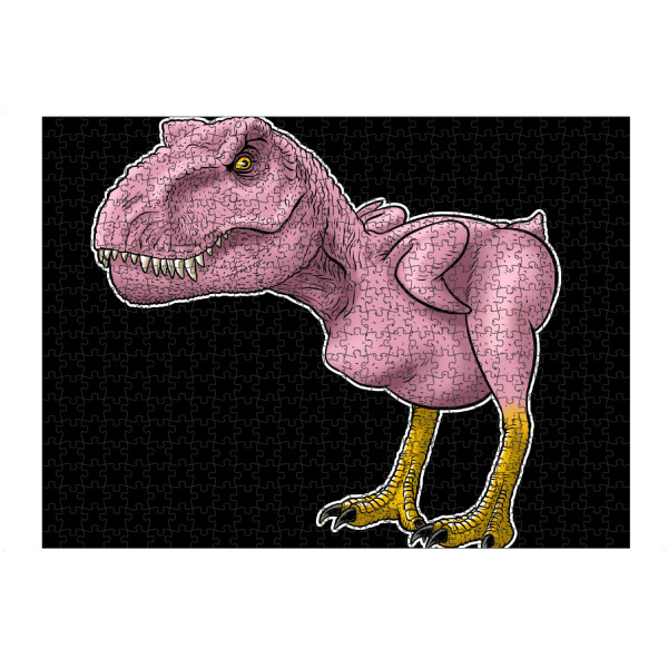 artboxONE Puzzle "Chicken Rex" artboxONE - Tiere,Lustig