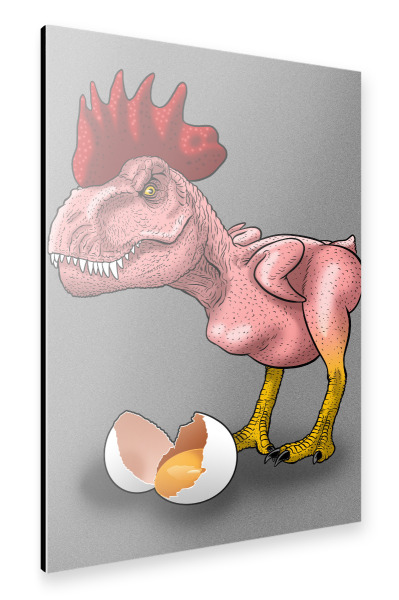 Alu-Dibond "Rooster rex" 30x20 cm artboxONE