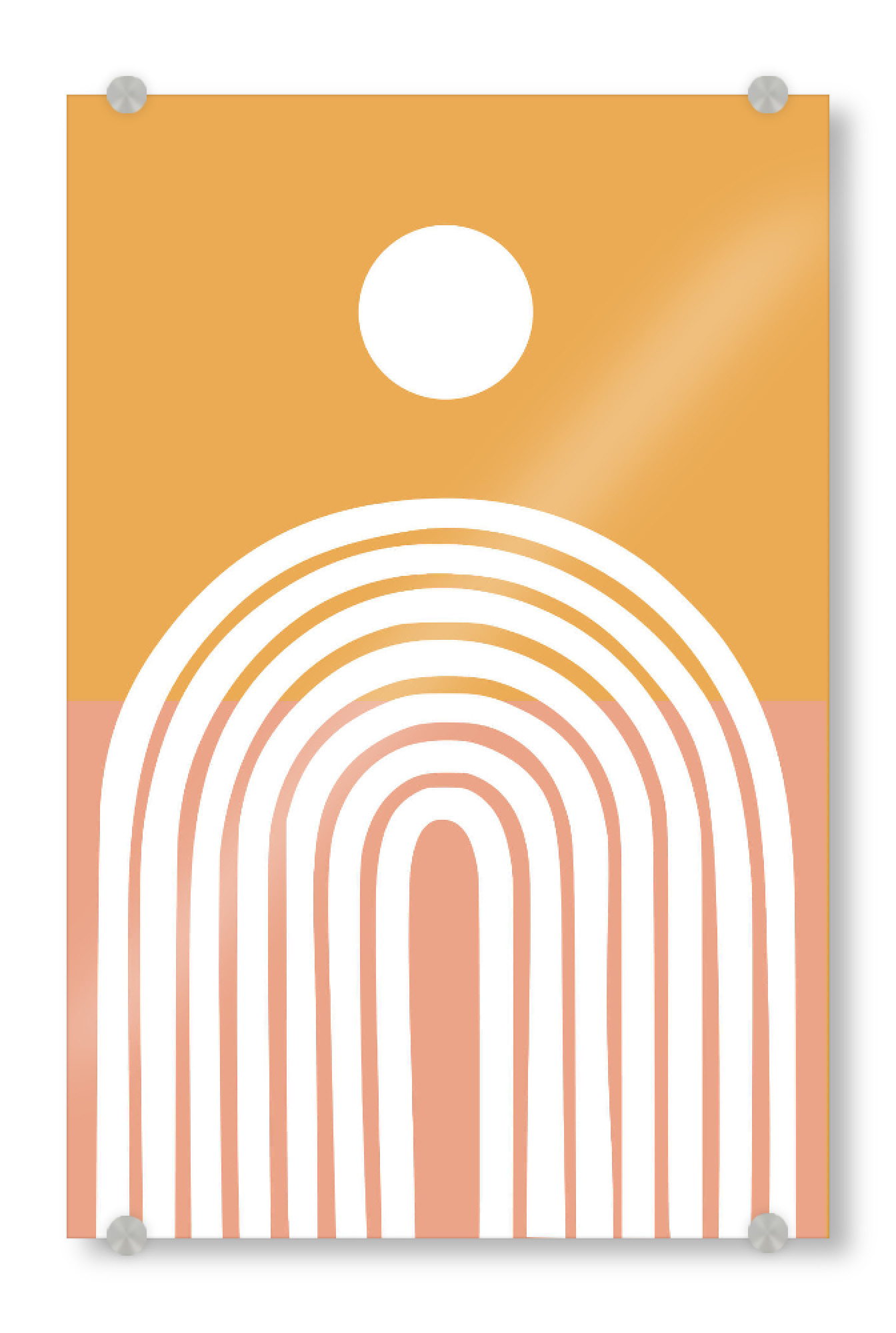 Acrylglasbild "Sunshine Curves" artboxONE - Abstrakt,Geometrie