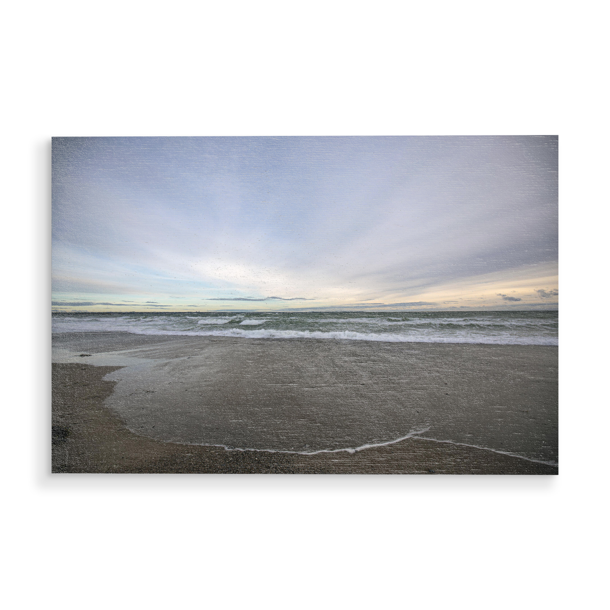 Holzbild "Herbsttag am Ostseestrand" artboxONE - Natur,Reise / Strand und Meer,Reise / Länder