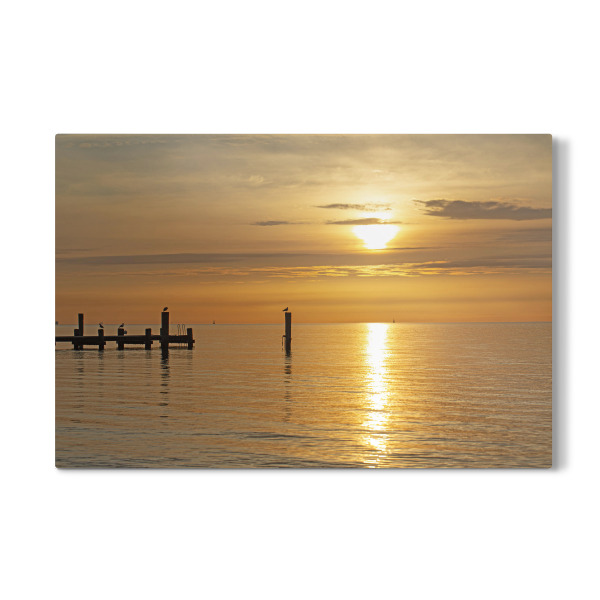 Galerie-Print "Goldener Morgen am Ostseestrand" 30x20 cm artboxONE