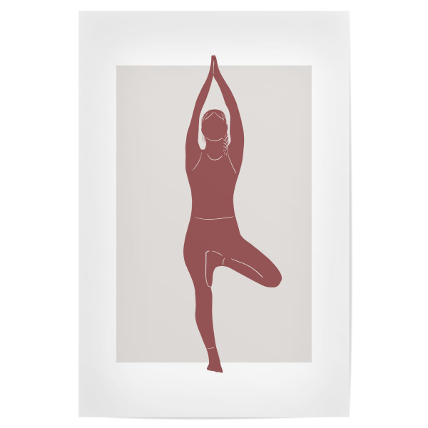Poster "Yoga Pose" artboxONE - Abstrakt,Menschen,Sport,Sport / Motivation