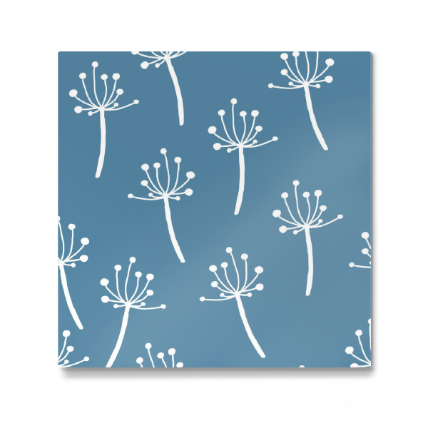 Galerie-Print "Wildflower pattern - blue" 30x30 cm artboxONE