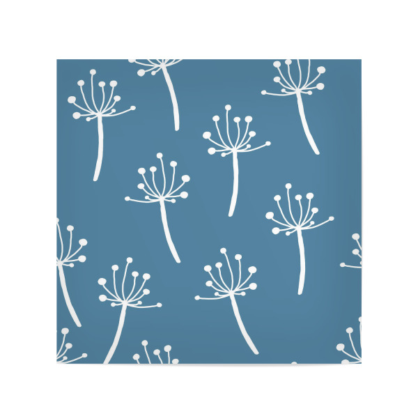Poster 20x20 cm "Wildflower pattern - blue" artboxONE - Natur,Floral,Abstrakt