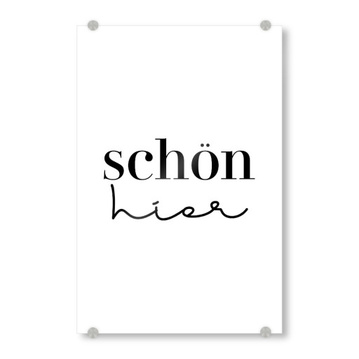 Schön hier - Schreibschrift