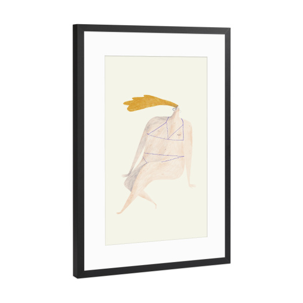 Poster mit Rahmen Schwarz (Metallic) "Trudeiskrude - Sommerkind" artboxONE - Menschen,Fashion