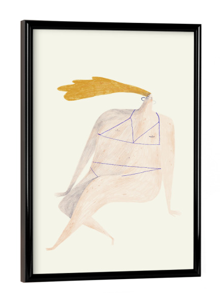 Poster mit schwarzem Rahmen "Trudeiskrude - Sommerkind" artboxONE - Menschen,Fashion