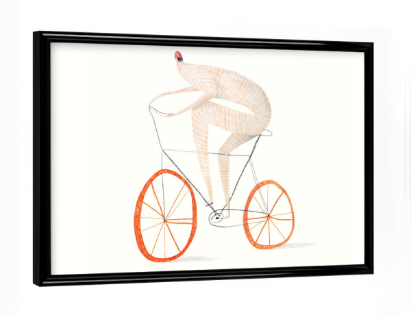 Poster mit schwarzem Rahmen "Trudeiskrude - Radsport" artboxONE - Abstrakt,Menschen,Sport