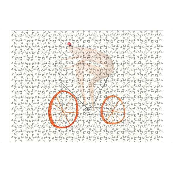 artboxONE Puzzle "Trudeiskrude - Radsport" artboxONE - Abstrakt,Menschen,Sport