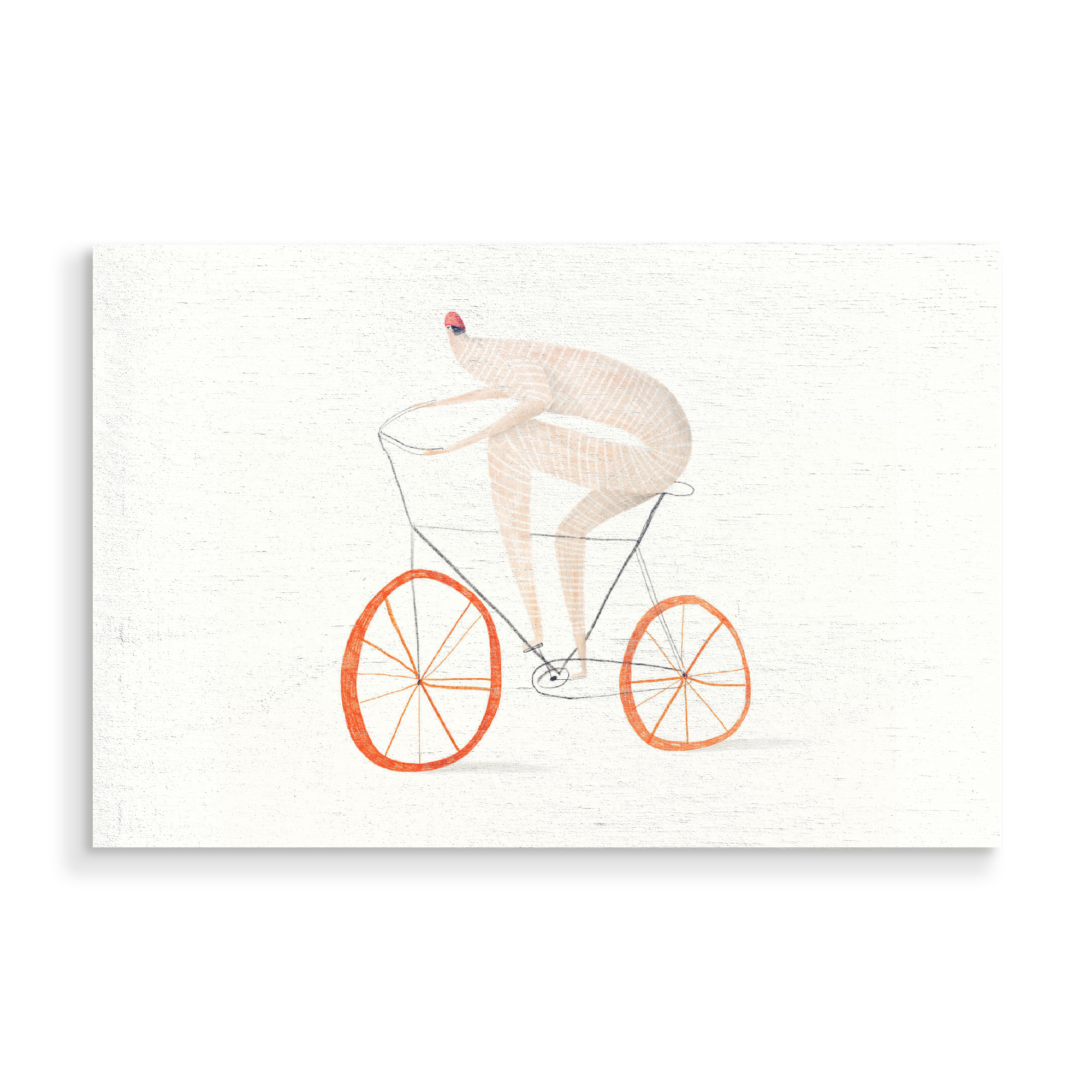 Holzbild "Trudeiskrude - Radsport" artboxONE - Abstrakt,Menschen,Sport - Fahrrad,Sport,Hobby,Radtour,Mensch,Mann,Person,Bike,Abstract,Abstrakt