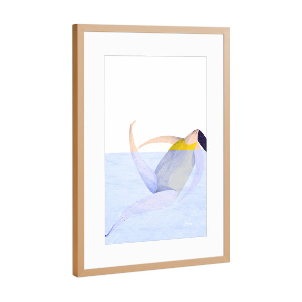 Poster mit Rahmen Kupfer "Trudeiskrude - Im Schwimmbad" artboxONE - Natur,Reise,Menschen,Reise / Strand und Meer