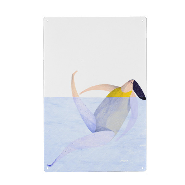 Holzbild "Trudeiskrude - Im Schwimmbad" artboxONE - Natur,Reise,Menschen,Reise / Strand und Meer