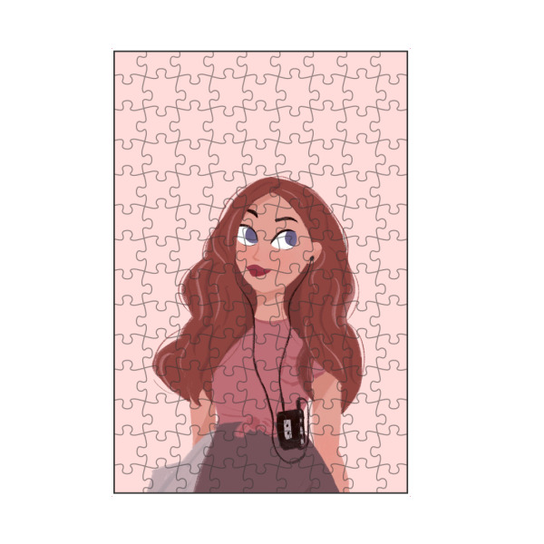 artboxONE Puzzle "Elsa Bean - Vintage Walkman" artboxONE - Comic,Menschen,Musik,Fashion