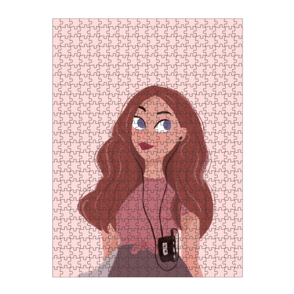 Puzzle Ravensburger "Elsa Bean - Vintage Walkman" artboxONE - Comic,Menschen,Musik,Fashion