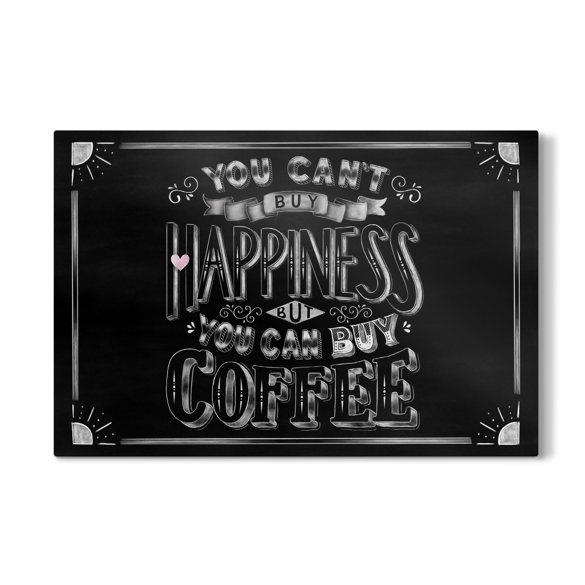 Galerie-Print "Kaffee ist Glückseligkeit" 75x50 cm artboxONE