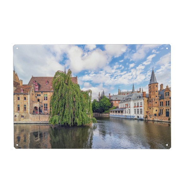 Metall Poster "Bruges" artboxONE - Städte,Reise,Architektur,Reise / Länder,Städte / Weitere