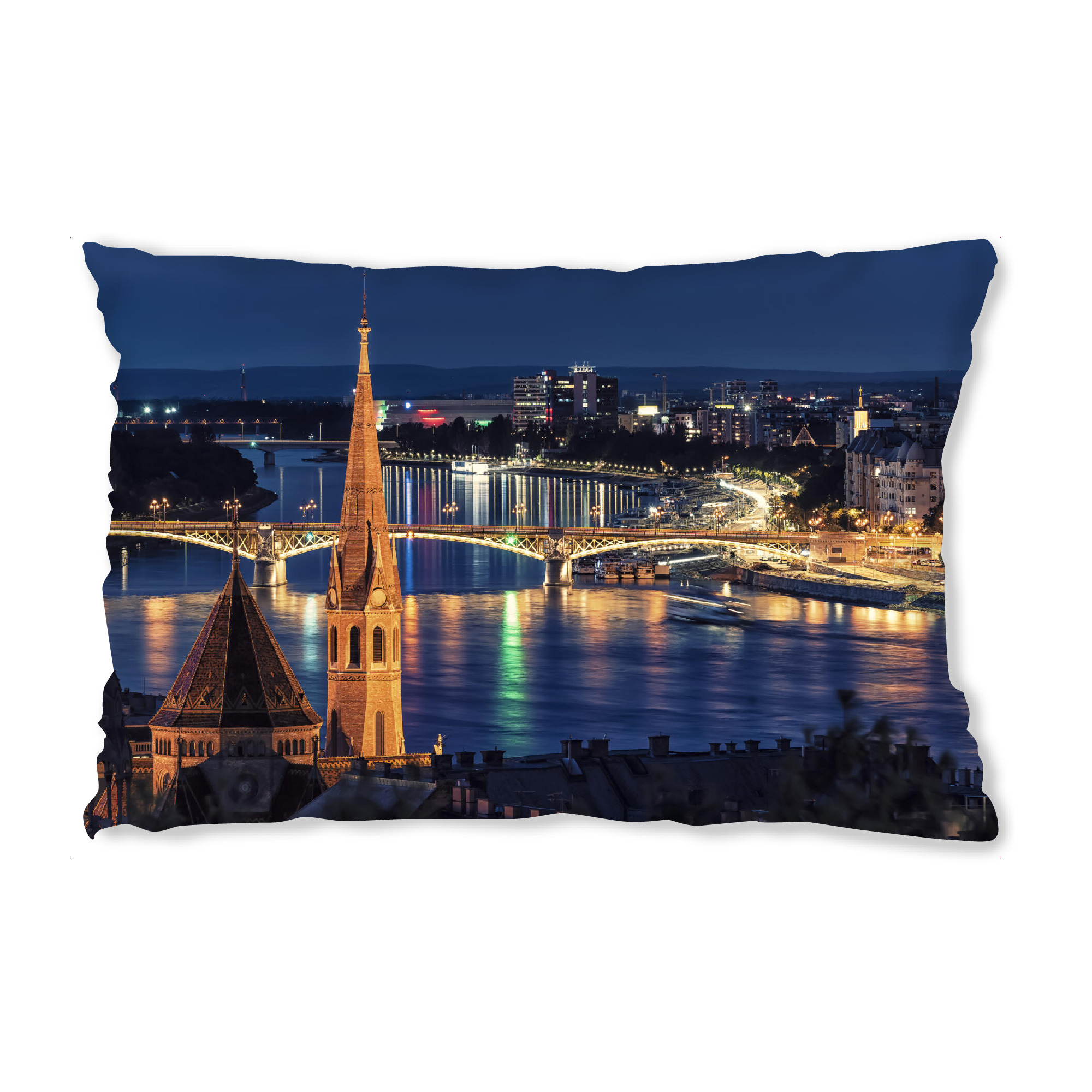 Design-Kissen "Budapest By Night" artboxONE - Städte,Reise,Architektur,Reise / Länder,Städte / Budapest