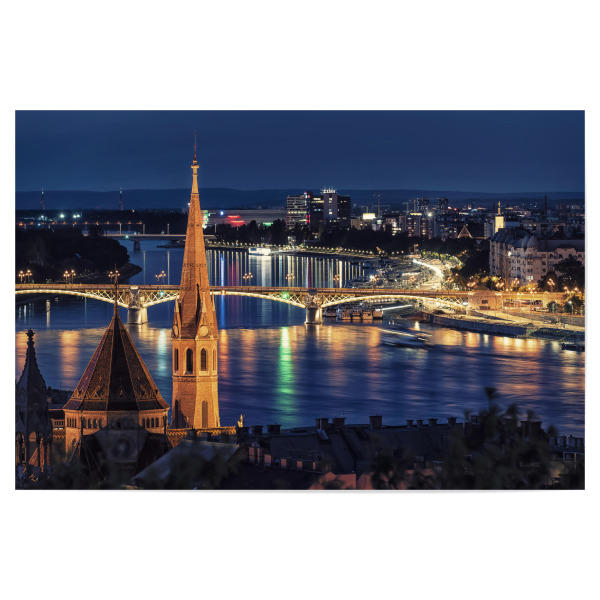 Poster "Budapest By Night" artboxONE - Städte,Reise,Architektur,Reise / Länder,Städte / Budapest