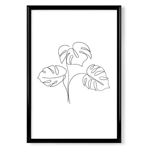 Line Art Monstera