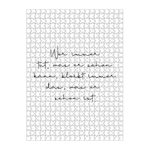 Puzzle Ravensburger "Was man kann" artboxONE - Typografie,Lehrersprüche