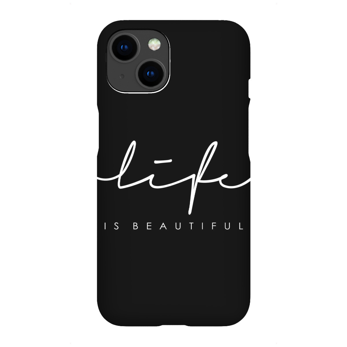 iPhone "*Life Is Beautiful*" Premium-Case Handyhülle artboxONE