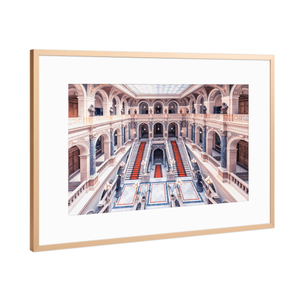 Poster mit Rahmen Kupfer "National Museum" artboxONE - Städte,Reise,Architektur,Reise / Länder,Städte / Prag