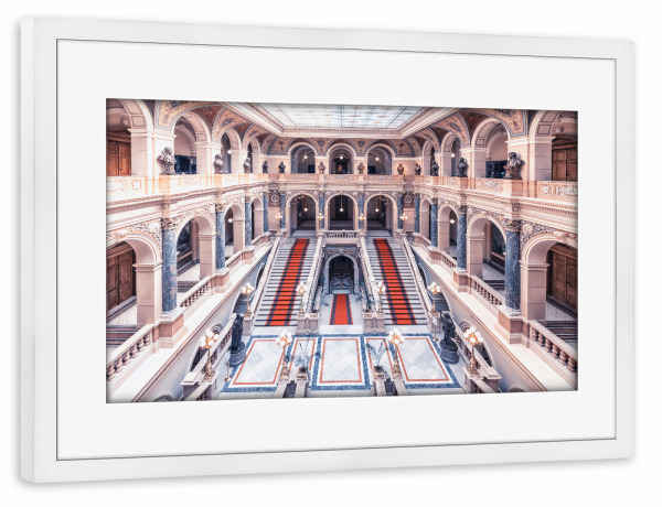 Poster mit Rahmen weiß "National Museum" artboxONE - Städte,Reise,Architektur,Reise / Länder,Städte / Prag