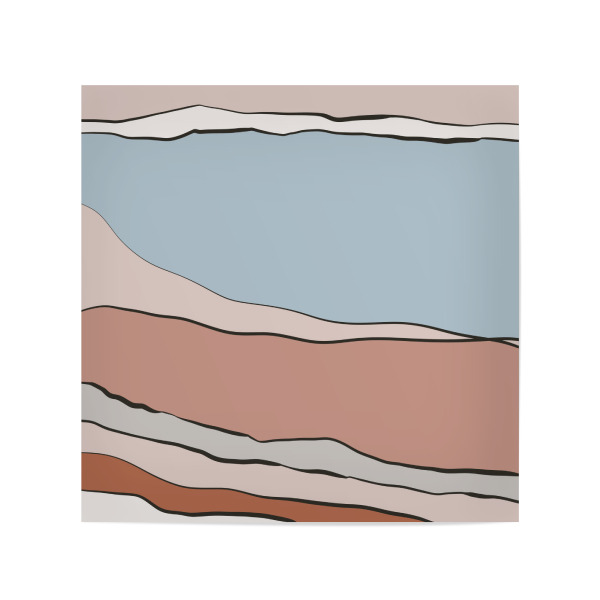 Poster 20x20 cm "Joana" artboxONE - Abstrakt,Geometrie,Marmor