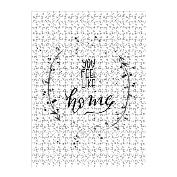 artboxONE Puzzle "Mssanderz - You feel like home" artboxONE - Typografie,Schwarzweiß,Liebe,Für Mama