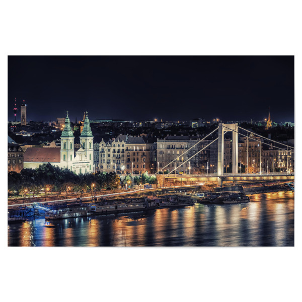 Poster "Night in Budapest" artboxONE - Städte,Reise,Architektur,Reise / Länder,Städte / Budapest