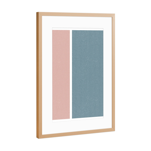 Poster mit Rahmen Kupfer "PERFECT RATIO - Tokyo" artboxONE - Geometrie,Fashion