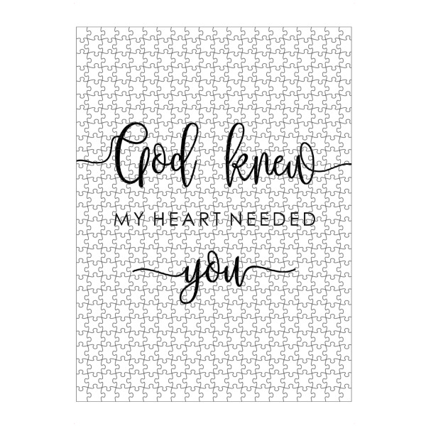 artboxONE Puzzle "My Heart Needed You" artboxONE - Typografie,Menschen,Liebe